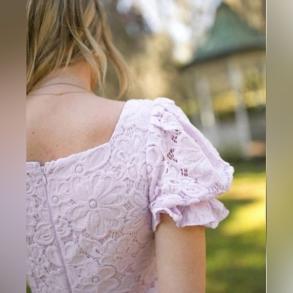 NWT Ivy City Co Lilac Lace Ballerina Dress - Picture 5 of 12